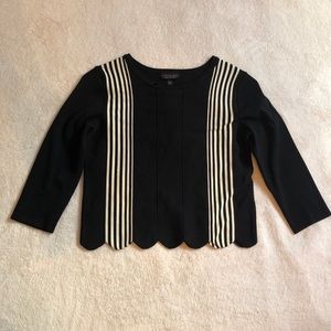 Topshop Striped Crop Top